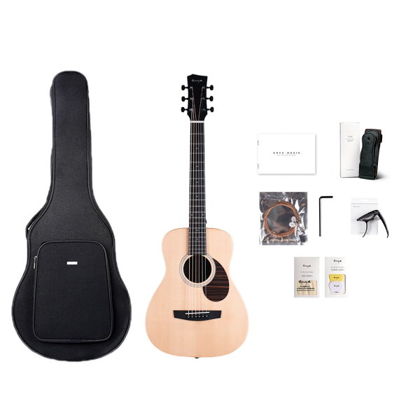 Enya EB-X1 Pro Max 34"(Solid Sitka Spruce Top) Travel Acoustic Guitar